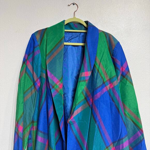 Green Plaid 2-Piece Vintage Suit Sz XXL - Picture 3 of 14